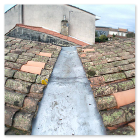Infiltration d'eau toiture Couvreur Cestas
